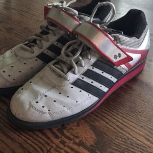 Adidas weightlifting shoes.